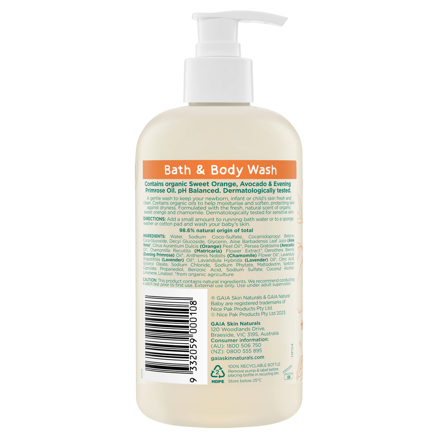 Bath & Body Wash 250ml