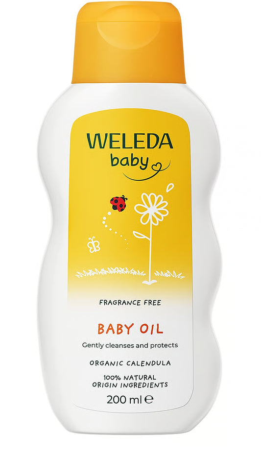 Calendula Baby Oil, Fragrance free