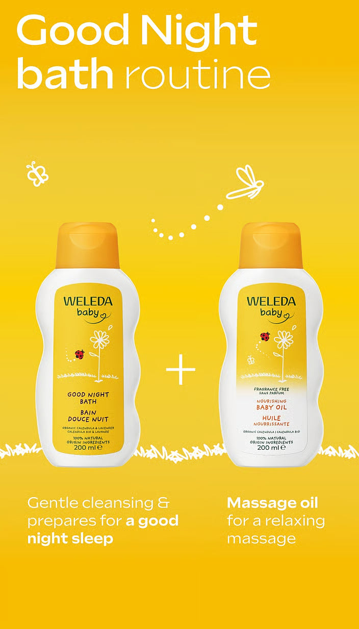 Calendula Baby Oil, Fragrance free