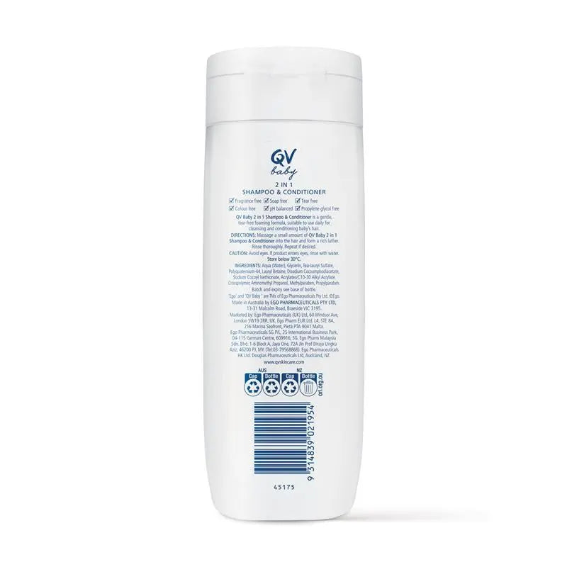 QV Baby Ego  2in1 Shampoo & Conditioner 250g