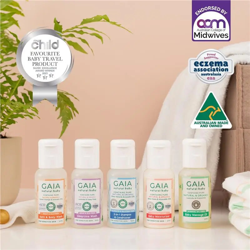 Gaia Natural Baby Starter Kit 5 x 50ml