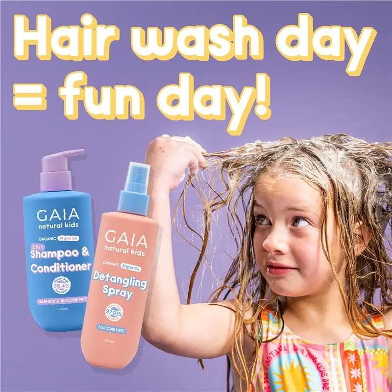 Gaia Natural Kids 2-in-1 Shampoo & Conditioner 350mL