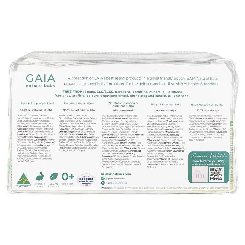 Gaia Natural Baby Starter Kit 5 x 50ml